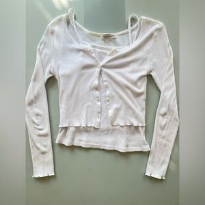 Blackup Cardigan and Halterneck Top Set